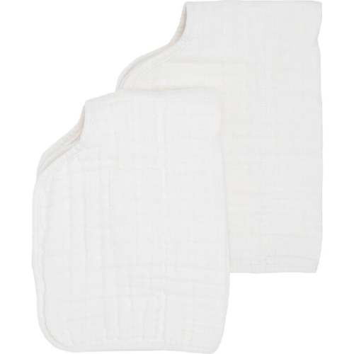 Cotton Muslin Burp Cloth 2 Pack - White - Little Unicorn | Maisonette
