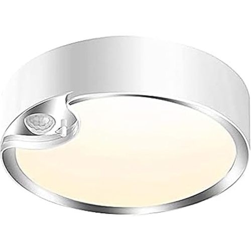 TOOWELL Motion Sensor Light Indoor Battery Operated,80 LED Wireless Ceiling Light Battery Powered Lights for Closet Shower Pantry Stair Hallway Shed Garage Basement Bathroom Wall,400LM,Soft White