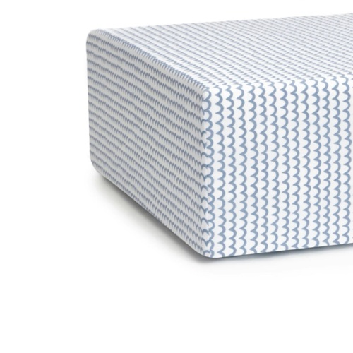 Luxe Premium Cotton Crib Sheet in La Mer
