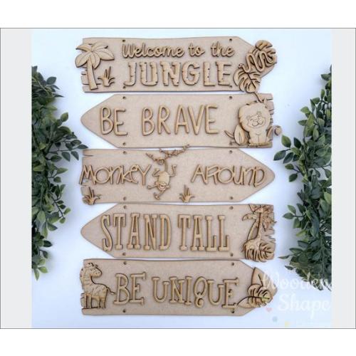 Blank Craft Kit Laser Cut Wooden MDF Direction Sign Theme Kids - Etsy