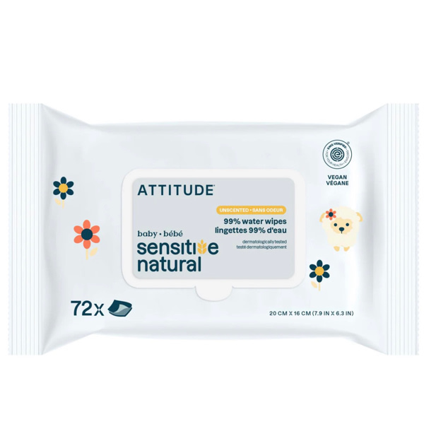 Natural Baby Wipes for Sensitive Skin I ATTITUDE