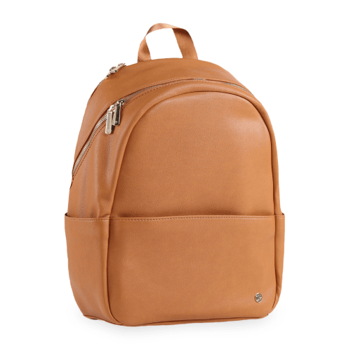 Skyline Diaper Backpack Cognac - Gold Hardware