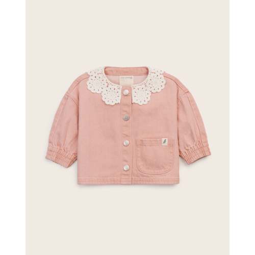 Eyelet Collar Demin Jacket