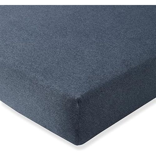 Burt's Bees Baby Essential Organic Cotton Fitted Crib Sheet, Breathable for Boy Girl Standard Crib & Toddler Mattresses