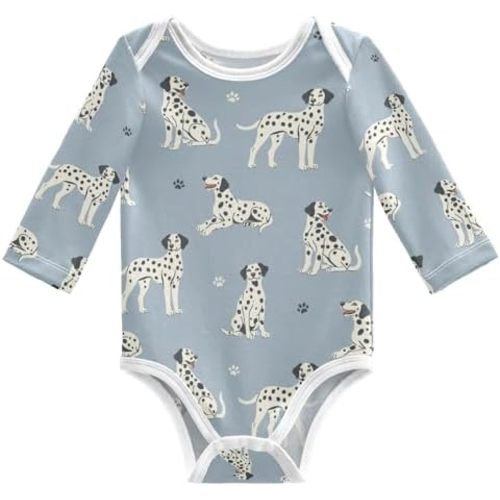 vvfelixl Baby Bodysuits Lovely Sliced Pizza Cartoon Long Sleeve Cotton Baby Clothes for Boys Girls 0-3M