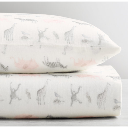 Animal Parade Ultra-Fine Organic Cotton Crib Fitted Sheet | RH Baby & Child