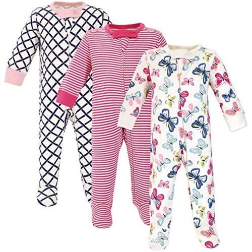 Touched by Nature Baby Girls' Organic Cotton Sleep and Play