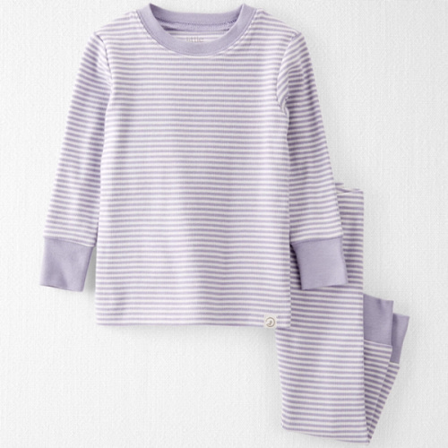 Baby Organic Cotton Pajamas Set - 18M - Style,Lilac Rain