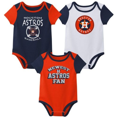 MLB Houston Astros Infant Boys' 3pk Bodysuit, Size: 3-6M