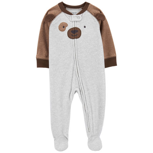 Baby Dog Fleece Zip-Up Footie Sleep & Play Pajamas - Carter's | Carter's