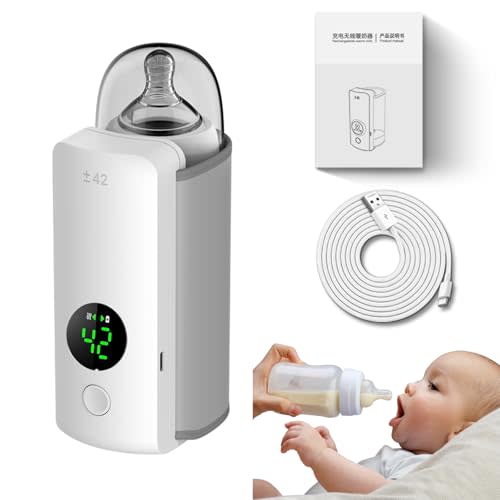 Portable Bottle Warmer for Travel-Fast Heating,6-Speed Precise Temperature Control,Keep Formula Nutrition,Lifesaver for Parents On The Go