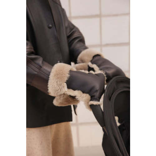 BINIBAMBA Limited-edition Leather & Sheepskin Buggy Mittens