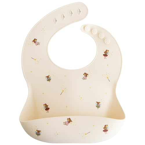 mushie Silicone Baby Bib | (Fairy Mice)