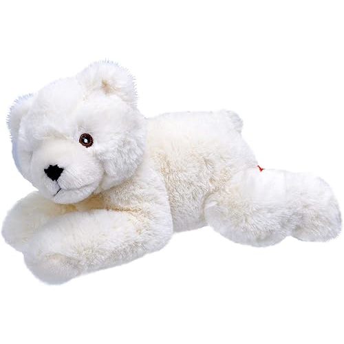 Wild Republic EcoKins Mini Polar Bear Stuffed Animal 8 inch, Eco Friendly Gifts for Kids, Plush Toy, Handcrafted Using 7 Recycled Plastic Water Bottles