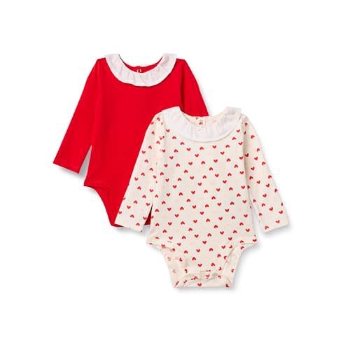 Amazon Essentials x Sofia Grainge Baby Girls' Long Sleeve Ruffle Collar Bodysuit