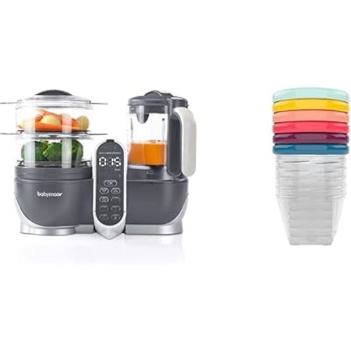 Duo Meal Station 6 in 1 Food Processor + Set of 6 Leak-Proof Bowls (6oz)
