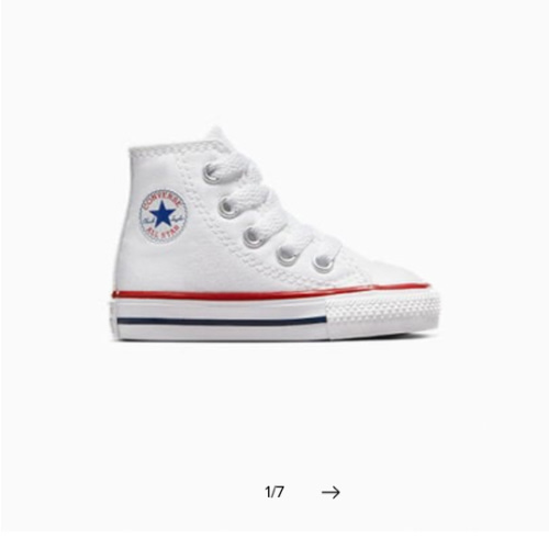 Chuck Taylor All Star White High Top Baby Shoe
