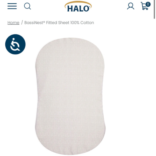 Herringbone BassiNest Fitted Sheet | HALO