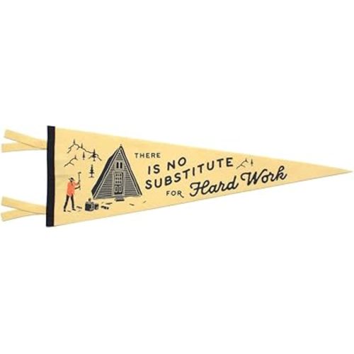There is No Substitute for Hard Work Pennant