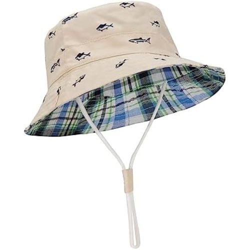 Durio UPF 50+ Beach Baby Sun Hat Sun Protection Cute Wide Brim Summer Baby Boy Bucket Hats Toddler Sun Hats for Girl