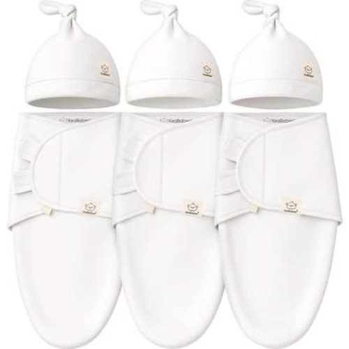 3-Pack Soothe Swaddle Wraps with Knot Hats, Medium