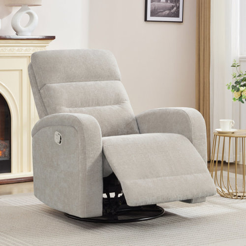 Ebern Designs Modern Swivel and Rocker Glider Recliner for Living Room & Reviews | Wayfair