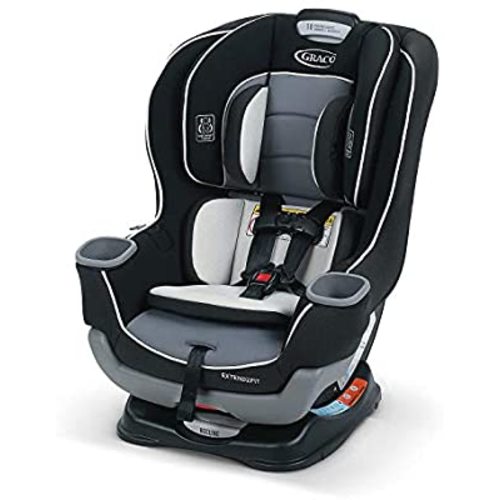 Graco Extend2Fit Convertible Car Seat | Ride Rear Facing Longer with Extend2Fit, Gotham - 2-in-1