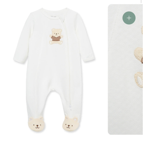 Gentle Bear 2-Way-Zip Footie