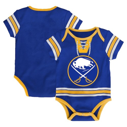 Infant Buffalo Sabres Royal Hockey Jersey Bodysuit