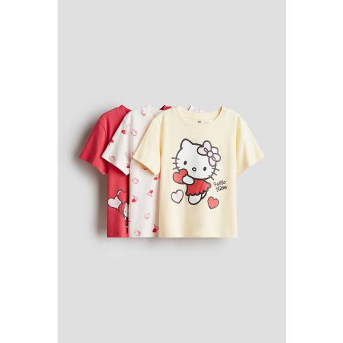 3-PACK PRINTED JERSEY TOPS