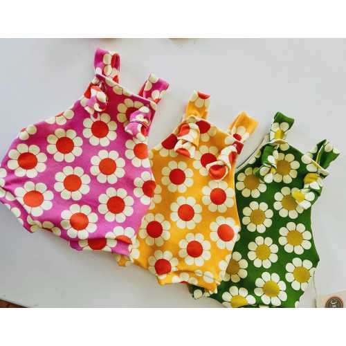Boho Baby Overalls, Retro Flower Overalls and Bummies. Groovy Baby Clothes