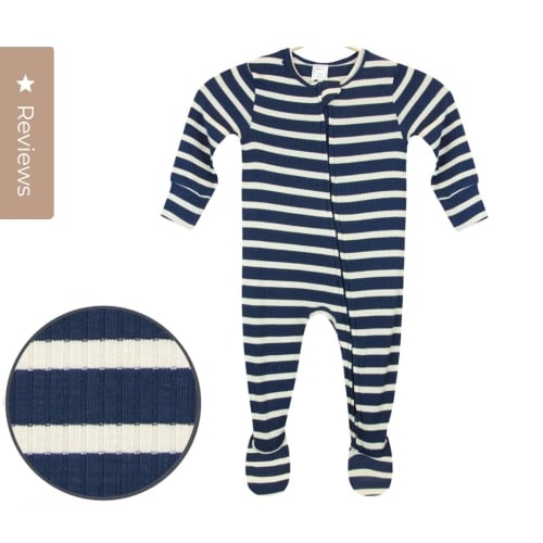 Jack Ribbed Zipper Footies