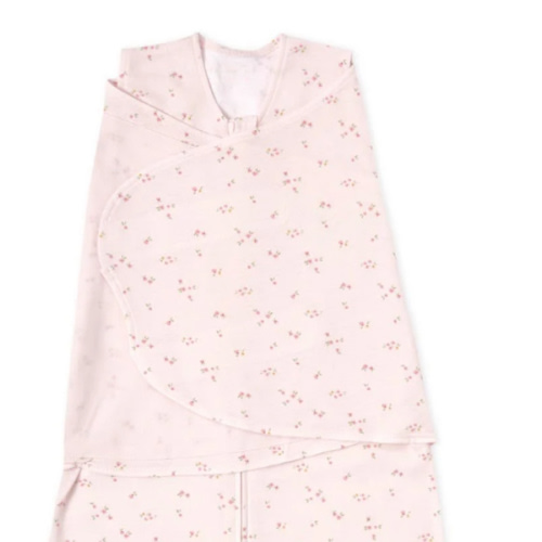 Pink Floral Cotton Swaddle Newborn | HALO