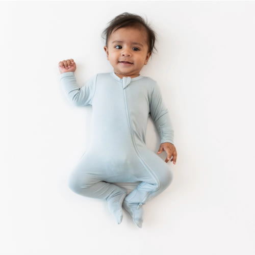Kyte Baby Zipper Footie - Fog