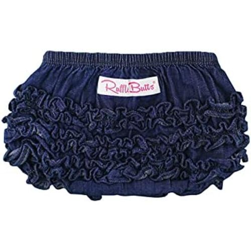 RuffleButts® Baby/Toddler Girls Ruffled Woven Bloomer