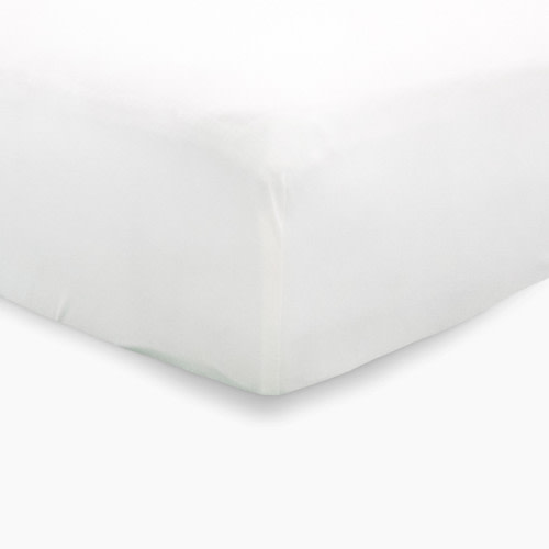 Little Unicorn Stretch Knit Crib Sheet - White