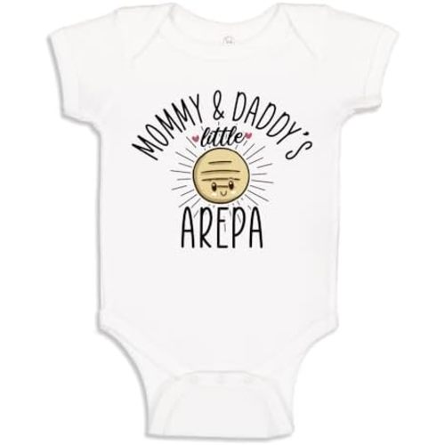 Mommy and Daddy's Little Arepa Funny Latino Baby Bodysuit One Piece or Toddler Shirt Newborn Venezuela Colombia Outfit