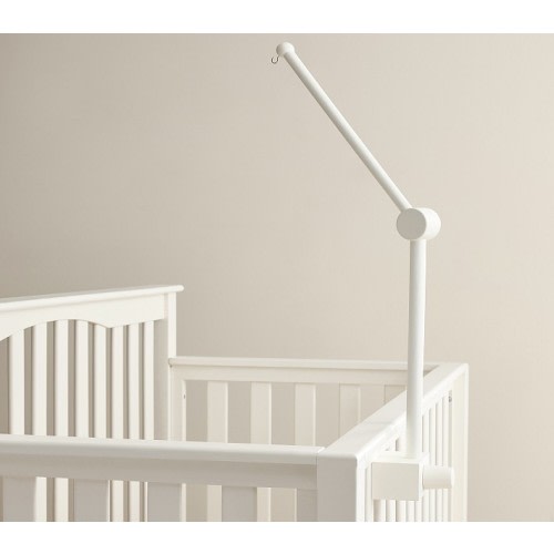 Crib Mobile Arm - White