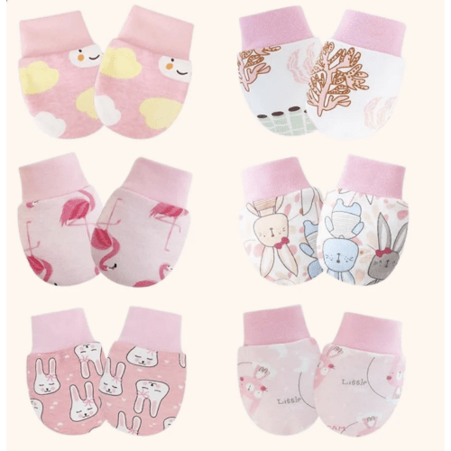 Toddla™ No Scratch Baby Mittens (6-Pack)