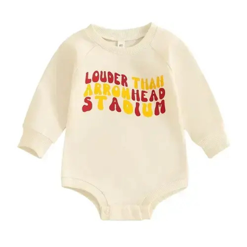 Unisex Baby Long Sleeve Chiefs Arrowhead Stadium Bodysuit – The Trendy Toddlers