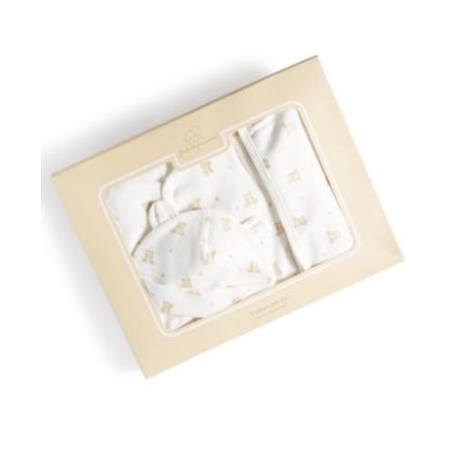 Baby Boys or Baby Girls Coverall, Hat and Blanket, 3 Piece Gift Box Set, Created for Macy's