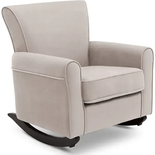 Delta Children Lancaster Rocking Chair Featuring Live Smart Fabric, Linen