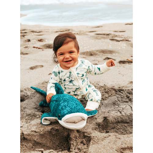Shark Bamboo Zip Romper