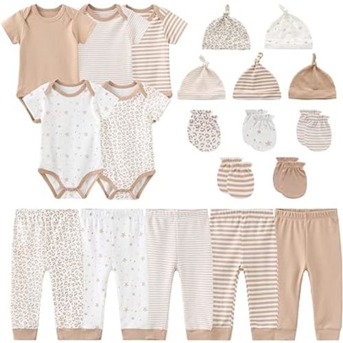 Unisex Baby Boy Girl Bodysuits Sets 20 pack Cotton Casual New born Clothes Comfort Infant Outfit Baby Essentials