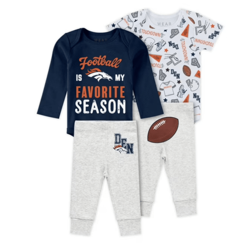 Broncos Three-Piece Turn Me Around Bodysuits & Pant Set