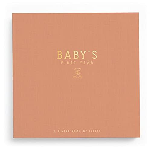 Lucy Darling Baby Memory Book, Luxury Baby First Year Book & Photo Album for Baby Boy/Girl, Keepsake Baby Books & Journals, Gender Neutral Memories & Milestone Book, Pregnancy Gift - Teddy Bears