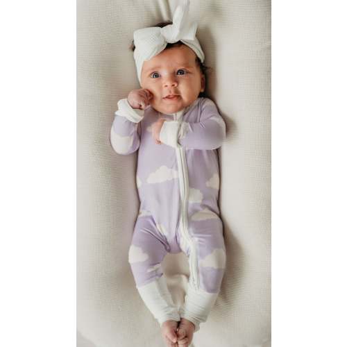 Infant Romper in Lavender Skies