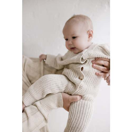‘Oatmeal‘ Chunky Knit Playsuit