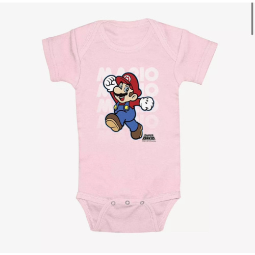 Nintendo Mario Four Infant Bodysuit - PINK | BoxLunch