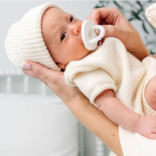 Knit Beanie - Ivory
